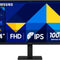 Samsung 24 inch FHD Monitor (1920x1080) with 100 Hz Refresh Rate, IPS Panel, 5 m