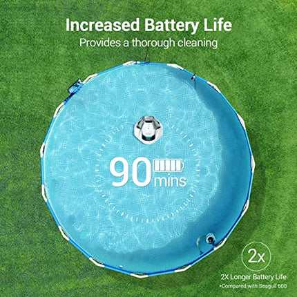 FAULTY AIPER Cordless Robotic Pool Cleaner, Pool Vacuum Lasts 90 Mins, LED Indic