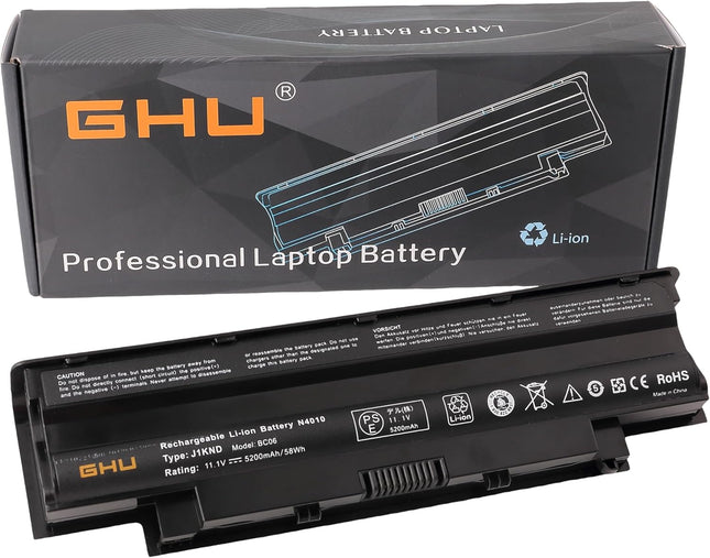 New GHU Battery for Dell Inspiron 13R (N3010), 14R (N4010), 14R (N4110), 15R (N5