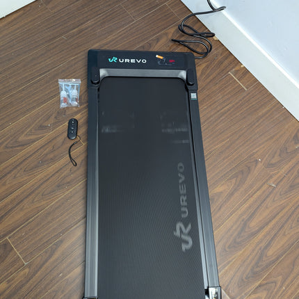 UREVO 2-in-1 Under Desk Walking Pad Treadmill, 4 MPH with 2.5 HP 40 dB Quiet Motor & App Control, 265 lb