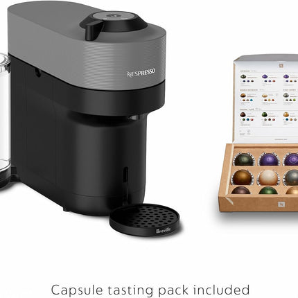 Nespresso Vertuo Pop+ Coffee and Espresso Machine by Breville - Dark Grey