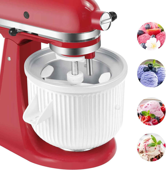GLINK Ice Cream Maker Attachment for KitchenAid Stand Mixer, Compatible with Kit