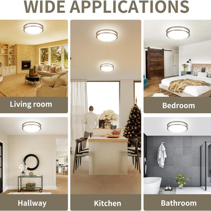 13Inch 36W Ceiling Light Fixtures 2 Packs, 5CCT LED Flush Mount Ceiling Mount Li