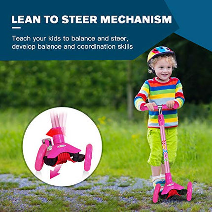 BELEEV A2 Scooters for Kids 3 Wheel Kick Scooter for Toddlers Girls & Boys, Scoo