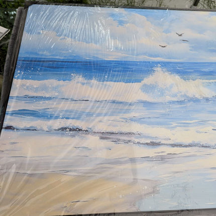 ENTANUB Ocean Wall Art, Size 48x24 Inches