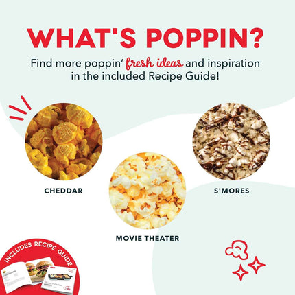 DASH Hot Air Popcorn Popper Maker with Measuring Cup to Portion Popping Corn Ker