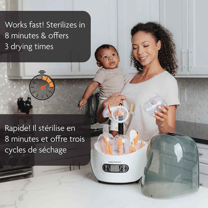 Baby Brezza Baby Bottle Sterilizer and Dryer Machine – Electric Steam Sterilizat