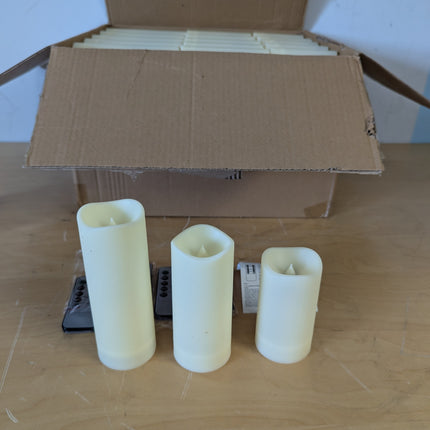 pliadvbu Flameless LED Candles 72 Pack, Outdoor Waterproof Realistic Votive Candles with Remote & Timer for Weddings