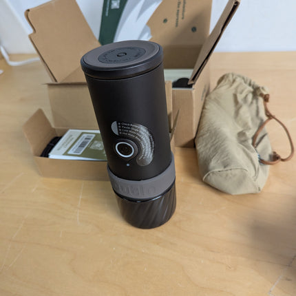 OutIn Mino Portable Electric Espresso Machine, Mini Camping Coffee Maker for Tra