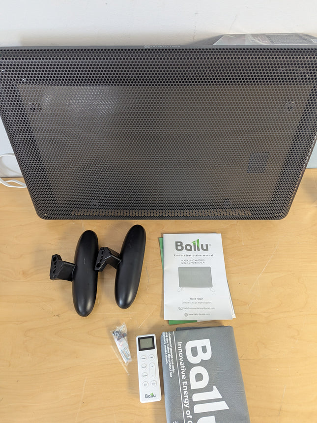 (Black) Ballu Mica Infrared Space Heater Indoor Use,Electric Panel Heater with L