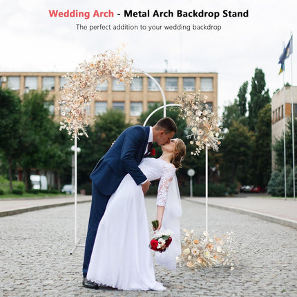 Metal Arch Backdrop Stand Wedding Balloon Arch Stand Set of 2 (5FT,6FT) for Indo