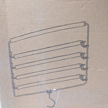 SONGMICS Trouser Hanger, Set of 3 Metal Clothes Hangers, Multiple Levels, Space