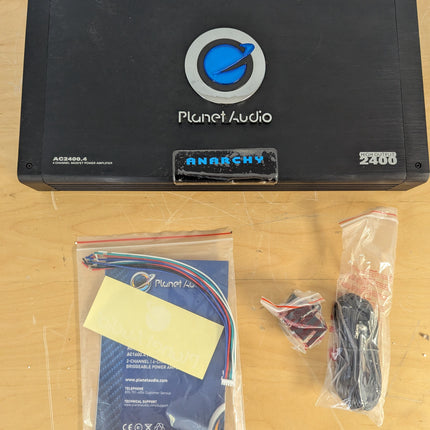 Planet Audio AC2400.4 Anarchy 2400W 4-Channel Car Amplifier, Class A/B