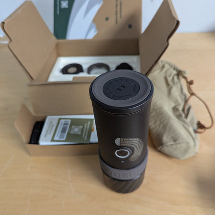 OutIn Mino Portable Electric Espresso Machine, Mini Camping Coffee Maker for Tra