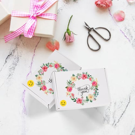 RLAVBL 9x6x2 Shipping Boxes Set of 50, White Corrugated Cardboard Box for Packin