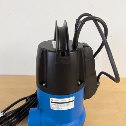 FOTING 3/4HP Automatic Submersible Sump Pump, 3500 GPH Thermoplastic Water Pump with 28 ft Lift & Sensor