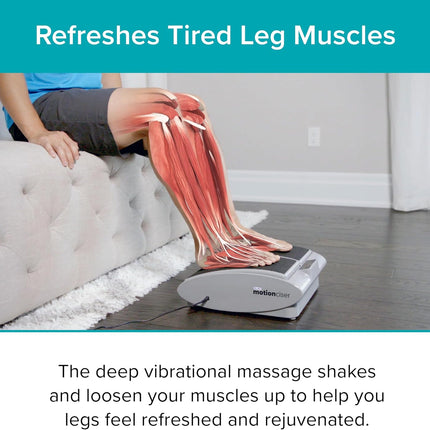 DR-HO'S MotionCiser Passive Leg Exerciser with Heat & Vibration, 5 Heat Settings, Remote & Adjustable Speed