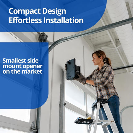 Skylink G2 Wall Mount Garage Door Opener with Built-in WiFi, Quiet & Compact