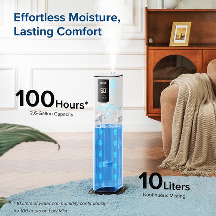 LEVOIT Humidifier for Large Room Bedroom, 10L Smart Cool Mist Humidifiers for Pl