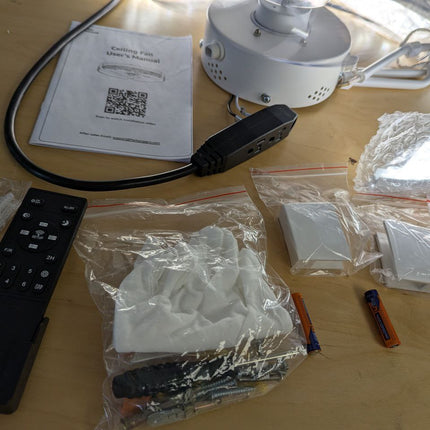 LEDIARY 20 Inch Low Profile Ceiling Fans with Lights and Remote, Fandelier Ceili