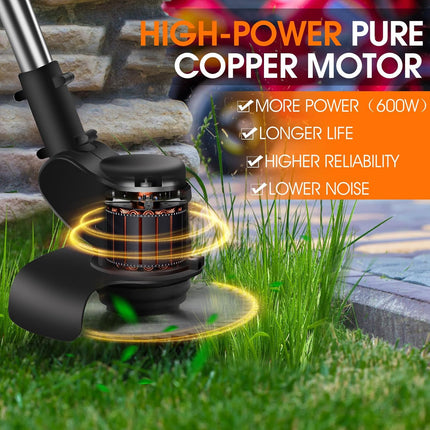 Weed Wacker, Ohey Electric Weed Wacker Cordless Trimmer, Portable Battery Power