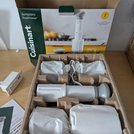 Cuisinart FastFreeze 5-in-1 Ice Cream Maker, Sorbet, Milkshakes, Slushies and Mi