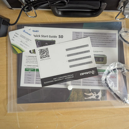 Veterinary Ultrasound Scanner Kit for Cattle, Horses, Pigs & Sheep, Portable Handheld Vet Scanner with Waterproof Probe