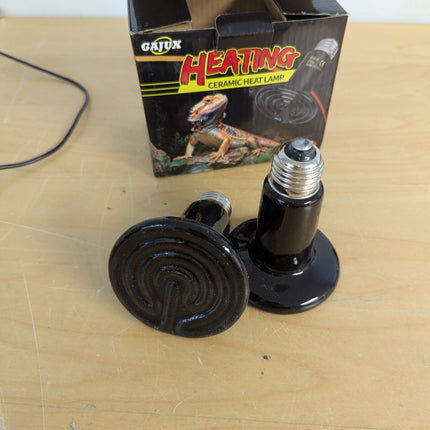 Ceramic Heat Emitter 2 Pack, 150W Reptile Heat Lamp Bulbs, Terrarium Heat Lamp f