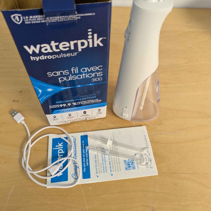 Waterpik Cordless Pulse Rechargeable Portable Water Flosser for Teeth, Gums, Bra