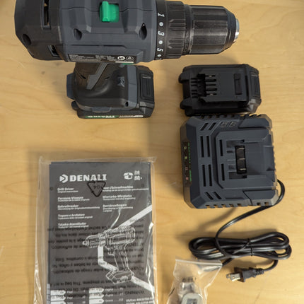 Denali by SKIL 18 V (20 V Max) Drill Driver Kit, Includes 2 x 2 Ah Lithium Batte
