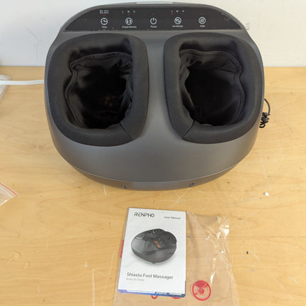 RENPHO Shiatsu Foot Massager with Heat, 3 Levels of Kneading & Compression, Washable Cover, Fits Size 13