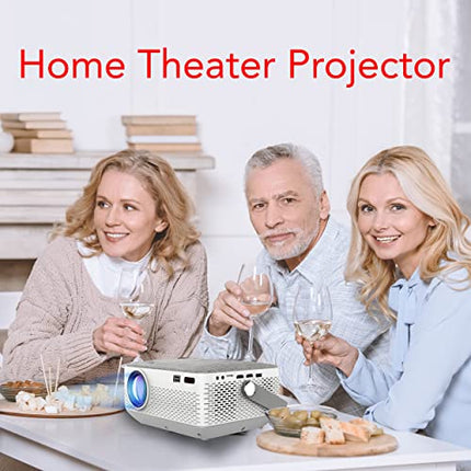 RCA RPJ402 1080P Bluetooth 5.0 Home Theater, Video Projector, LCD Display, HDMI