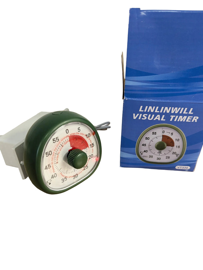 Linlinwill Rechargeable Visual Timer for Kids, Adjustable Volume & Alarm Duratio