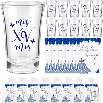 Havawish 25 Sets Quinceanera Party Favors for Guests Quinceanera Acrylic Clear S