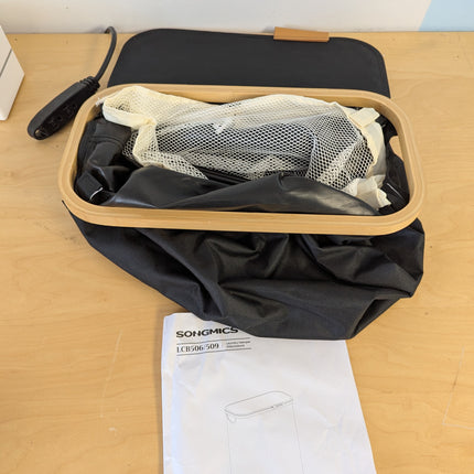 SONGMICS Laundry Hamper with Lid, Slim Laundry Basket, 17.2 Gallons (65L), Space