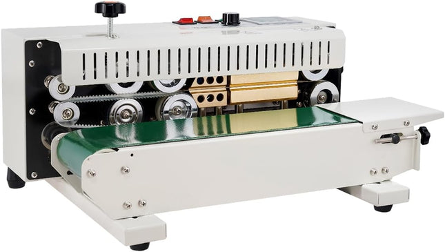 VEVOR Continuous Bag Band Sealing Machine, 0.24-0.47 in/6-12 mm Seal Width, Hori