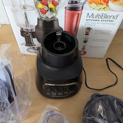 Hamilton Beach MultiBlend® Kitchen System, 3-in-1 Blender with Food Processor At