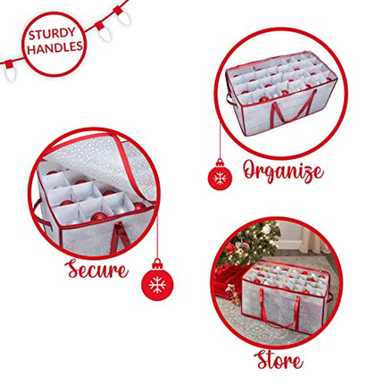 Simplify 128 Count Organizer Christmas Ornament Storage | Dimensions: 26.4"x 13.
