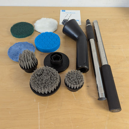 Leebein Electric Spin Scrubber (2026), Cordless Cleaning Brush with 7 Heads, Extendable Handle, IPX7, Black