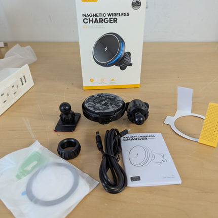 Lamicall for MagSafe Car Mount Charger - [Ultra Magnet] 15W Wireless Car Phone H