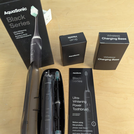 Aquasonic Black Series Ultra Whitening Toothbrush – ADA Accepted electric toothb