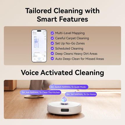 NARWAL Freo X10 Pro Robot Vacuum and Mop Combo, 11,000Pa Suction, DualFlow