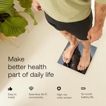 WITHINGS Body Smart - Digital Smart Scale for Body Weight, Weight Scale for Visc