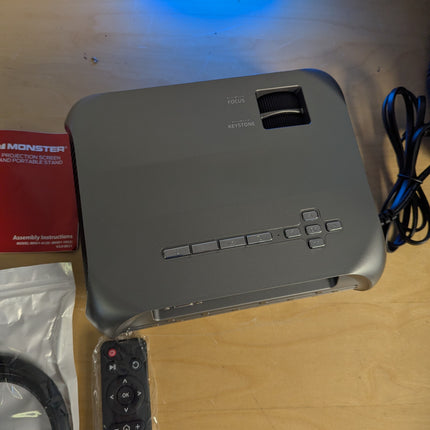 Monster Vision - Image Stream Projector (UP to 120") with screen