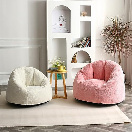 N&V Medium Shell Bean Bag Chair, Adult Size Bean Bag Sack, Foam Filling, Include