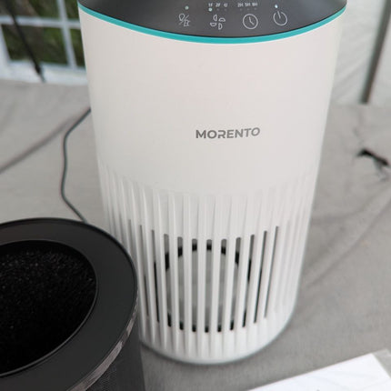 MORENTO Air Purifiers for Home, Air Purifier for Smoke Pet Dander Odors with Fra