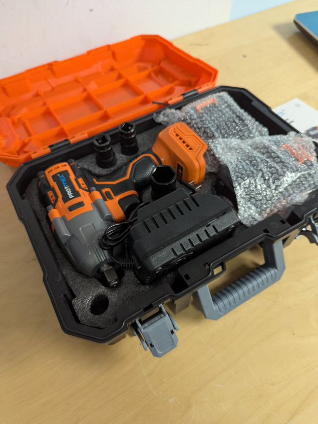 Cordless Impact Wrench, 900Ft-lbs (1200N.m) 1/2" Brushless Impact Gun, 21V High