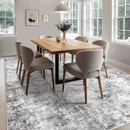 UERMEI 5x7 Area Rug Living Room Rugs - Washable Neutral Modern Abstract Soft Thi