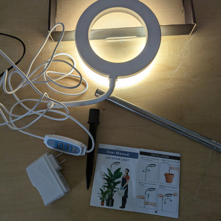 (Soil only) Aokrean Grow Lights, Full Spectrum Plant Light for Indoor Plants, 2