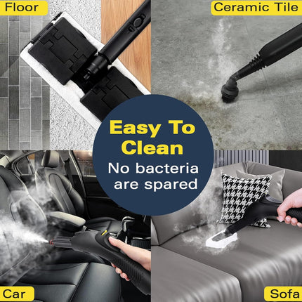 Waitbird Steam Cleaner, Multipurpose Powerful Steamer with 21 Accessories, Porta